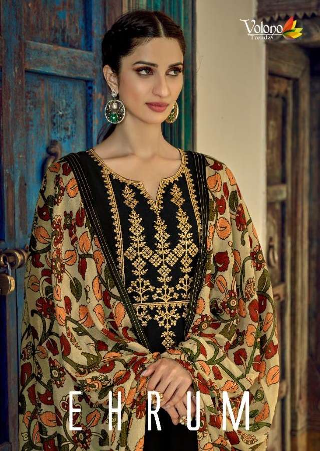 EHRUM BY VOLONO TRENDZ 5001 TO 5008 SERIES SILK HEAVY EMBROIDERY DRESSES