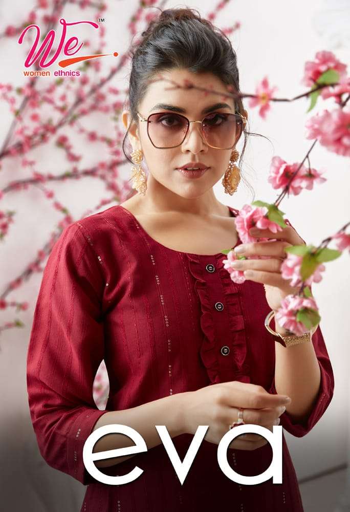 EVA BY WE 1101 TO 1106 SERIES BOMBAY RAYON WORK KURTIS