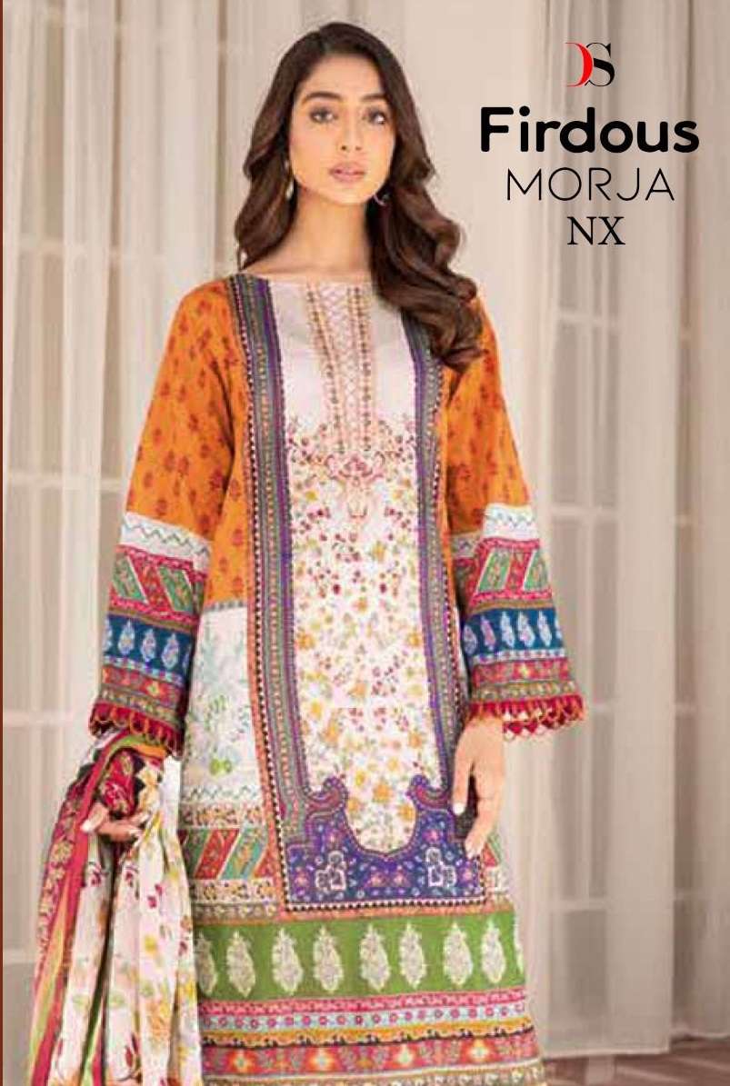 FIRDOUS MORJA NX BY DEEPSY SUITS 3311 TO 3317 SERIES COTTON EMBROIDERY PAKISTANI DRESSES