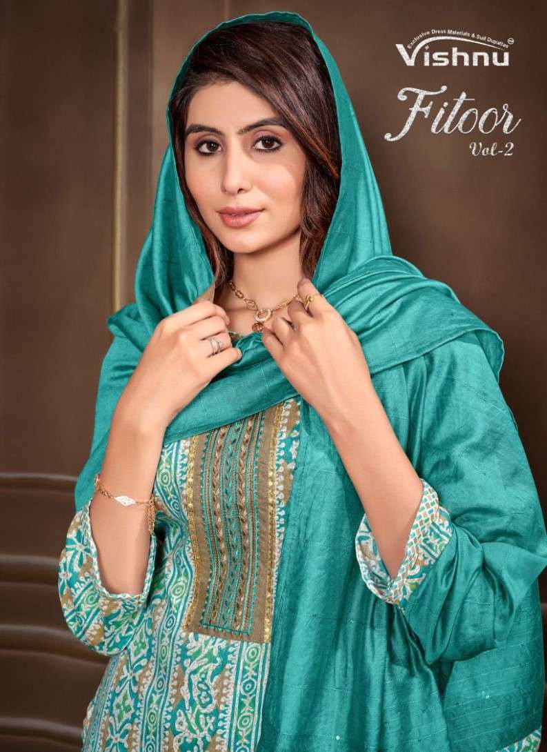 FITOOR VOL-2 BY VISHNU 98001 TO 98012 SERIES CAPSULE PRINT WORK DRESSES