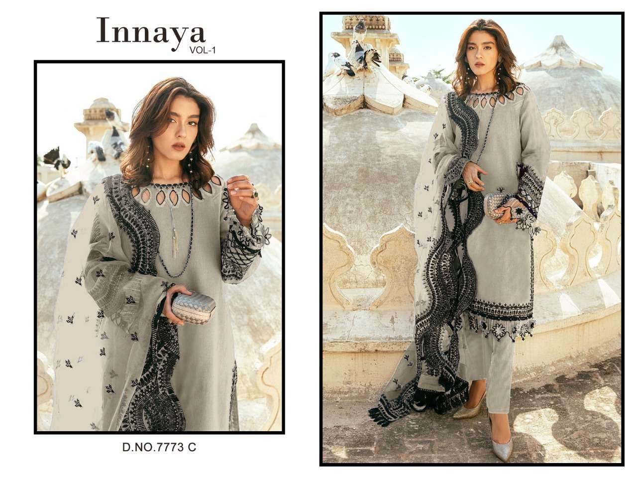 INNAYA VOL-1 BY MEHBOOB TEX PURE GEORGETTE EMBROIDERY STITCHED PAKISTANI DRESSES