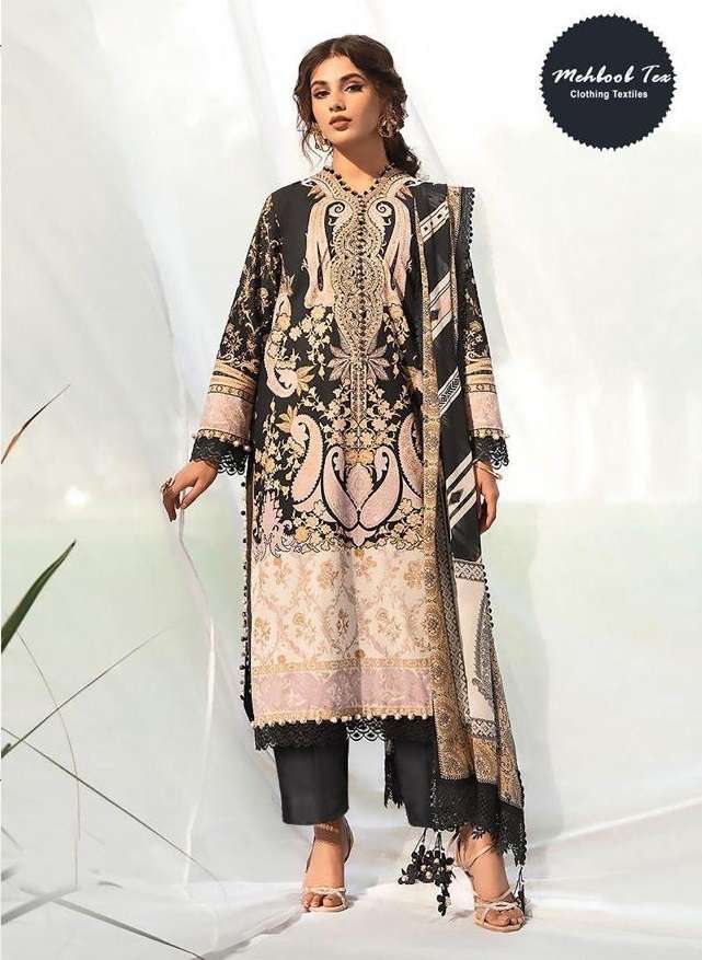 JADE SOLITAIRE 1150 BY MEHBOOB TEX COTTON EMBROIDERY WORK PAKISTANI DRESS