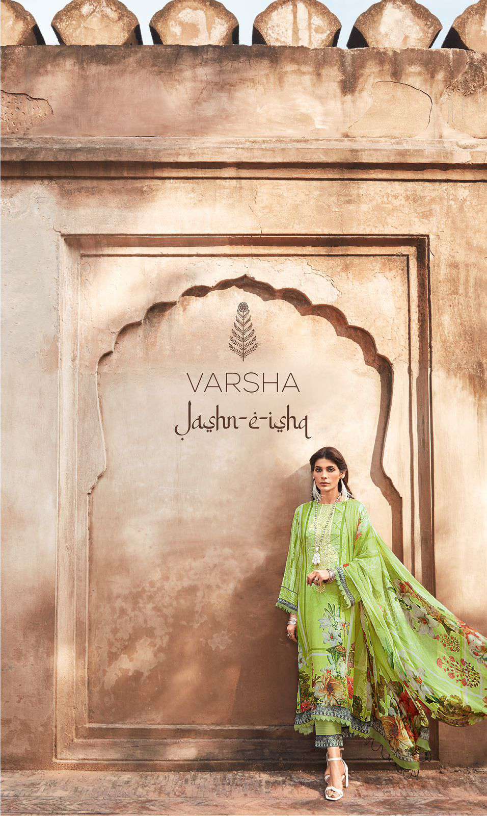 JASHN E-ISHQ BY VARSHA 01 TO 03 SERIES MUSLIN PRINT PATCH WORK PAKISTANI DRESSES