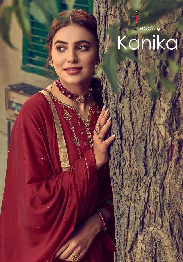 KANIKA BY EBA LIFESTYLE 1245 TO 1250 SERIES JAAM COTTON EMBROIDERY DRESSES