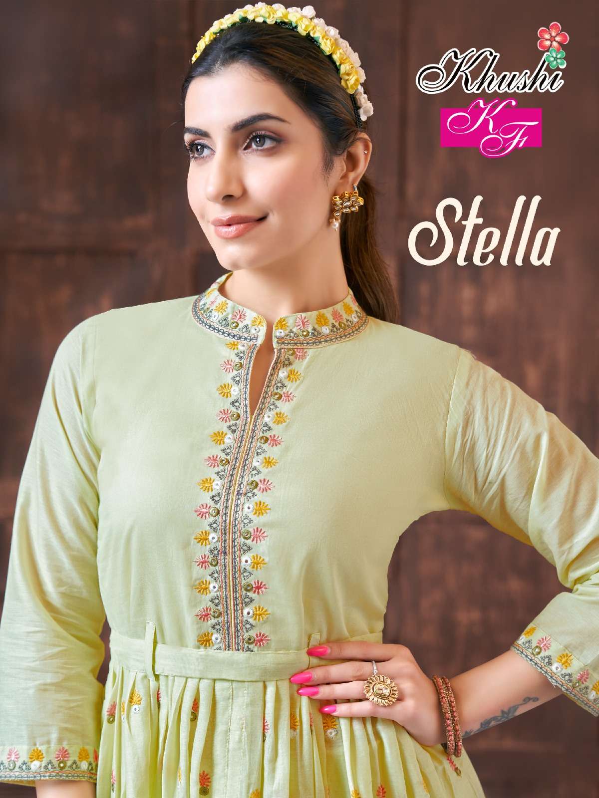 KF STELLA BY AQSAWHOLESALE 3001 TO 3006 SERIES MULL COTTON WORK CO-ORD SETS