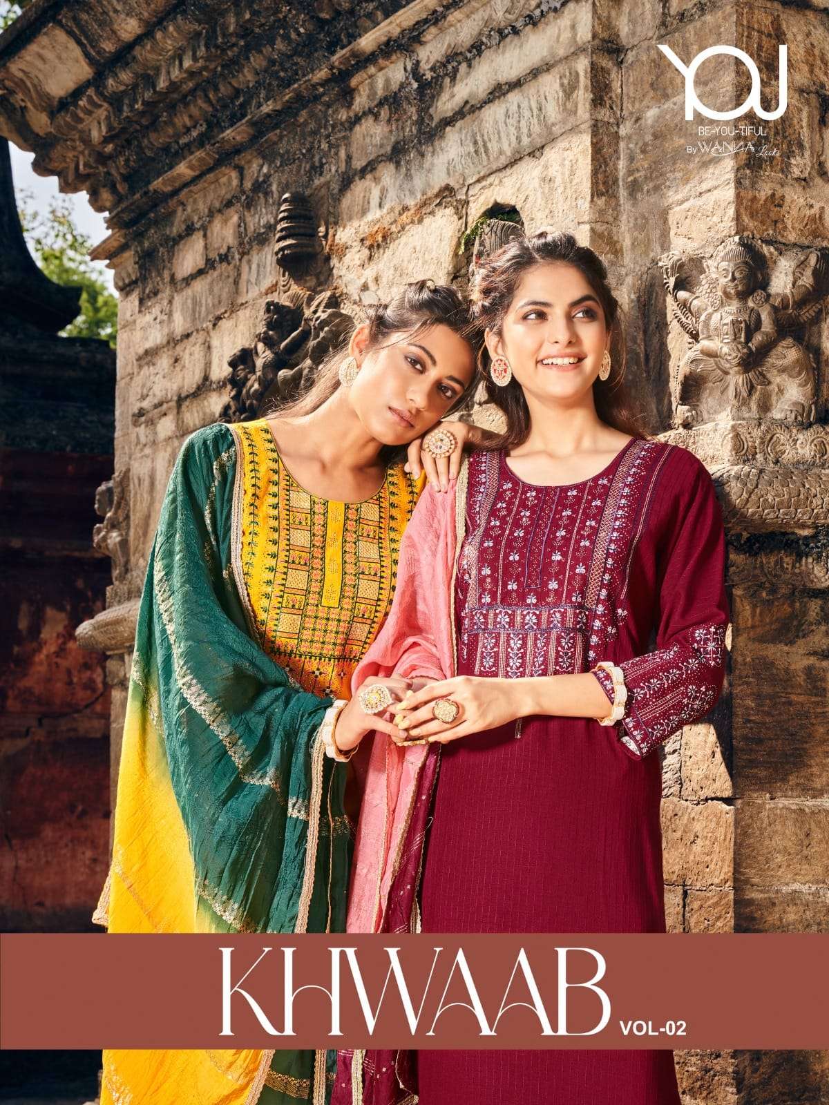 KHWAAB VOL-2 BY YOU 2001 TO 2006 SERIES RAYON EMBROIDERY READYYMADE DRESSES