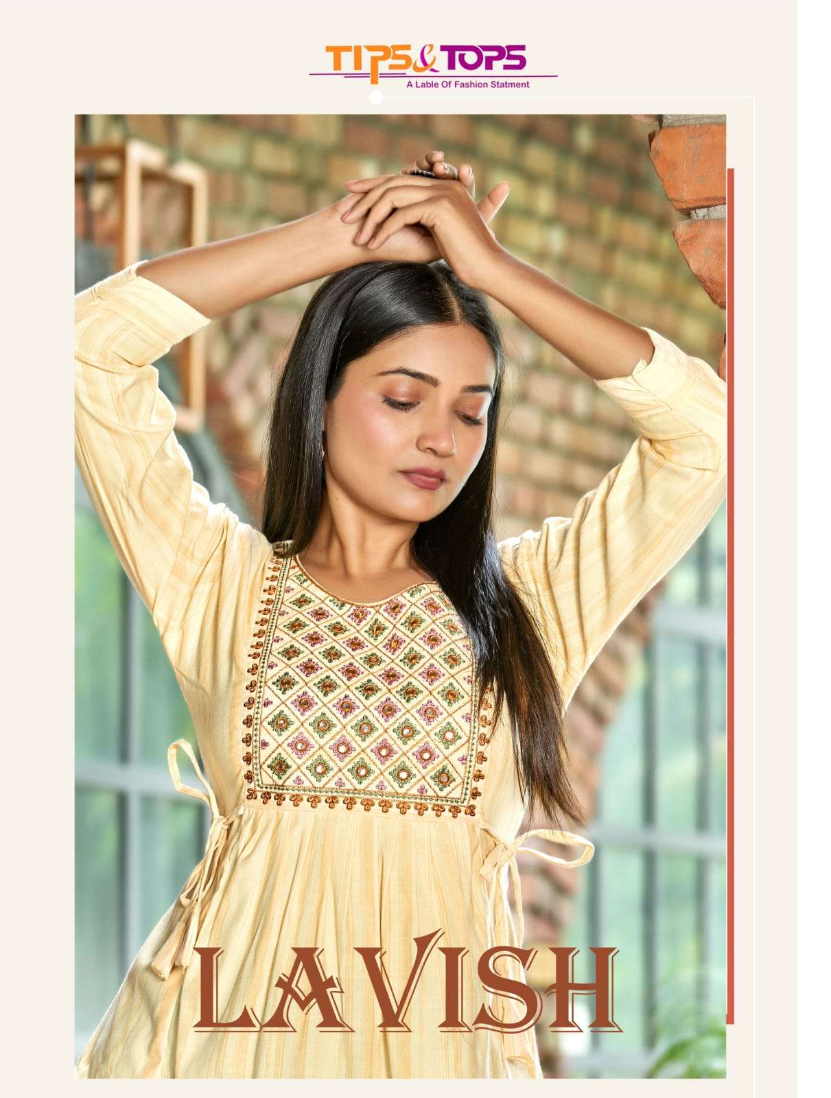 LAVISH BY TIPS AND TOPS PREMIUM RAYON EMBROIDERY TOPS