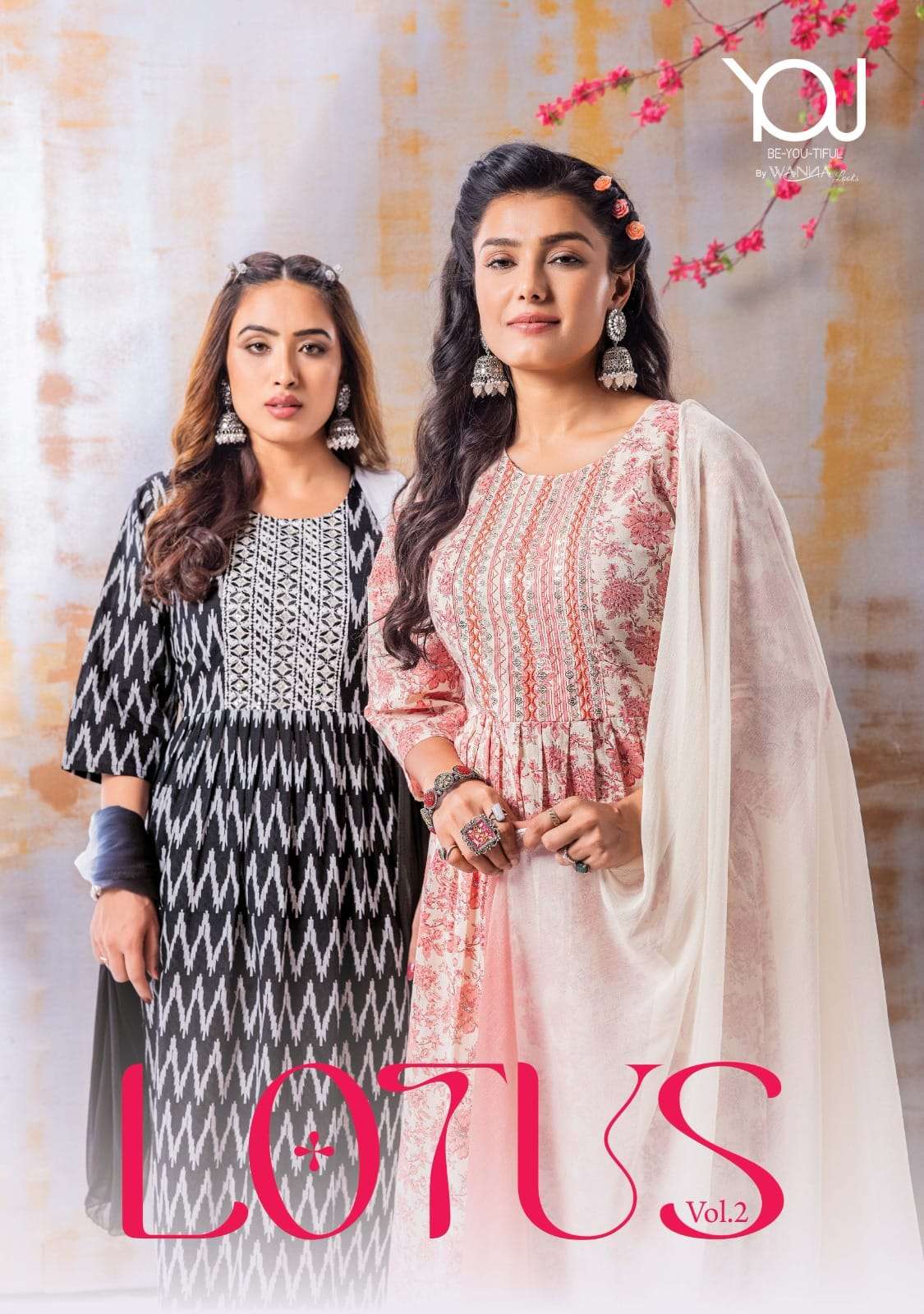 LOTUS BY YOU 201 TO 205 SERIES PURE CAMBRIC PRINT WORK NAYRA STITCHED DRESSES