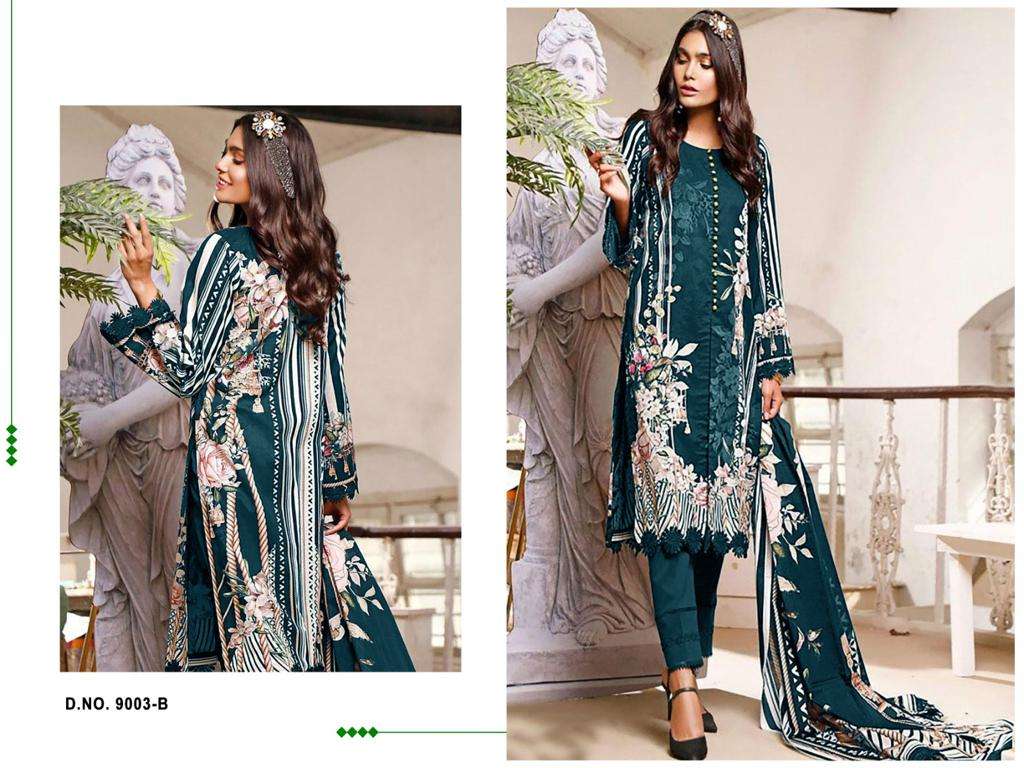 MAHGUL COLOURS BY SHRADDHA DESIGNER COTTON EMBROIDERY WORK PAKISTANI DRESSES