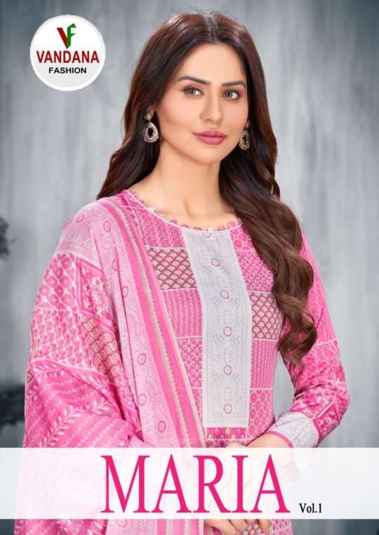 MARIA BY VANDANA FASHION 1001 TO 1010 SERIES COTTON PRINT PUNJABI DRESSES