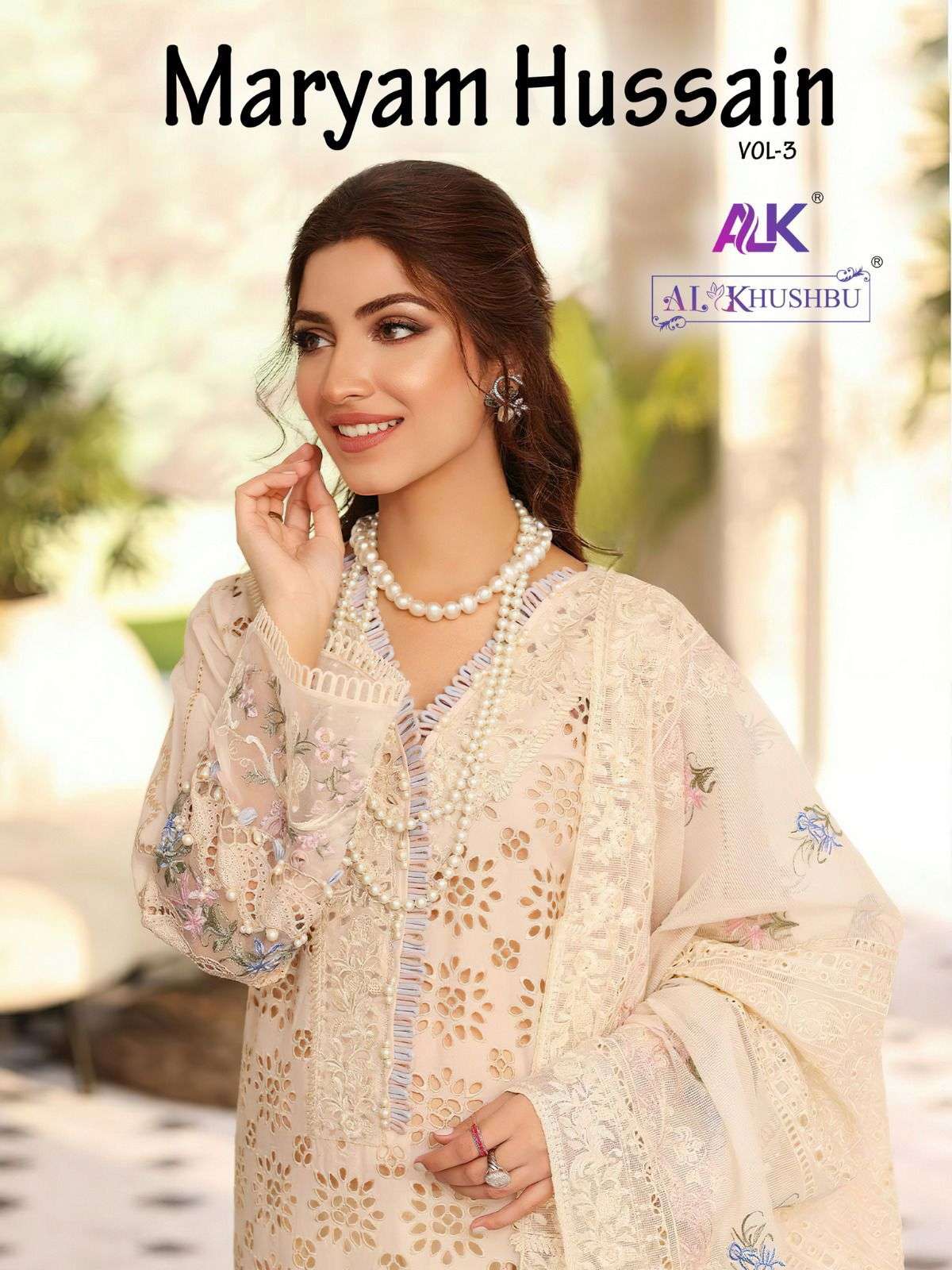 MARYAM HUSSAIN VOL-3 BY AL KHUSHBU 5010 TO 5013 SERIES COTTON PAKISTANI DRESSES