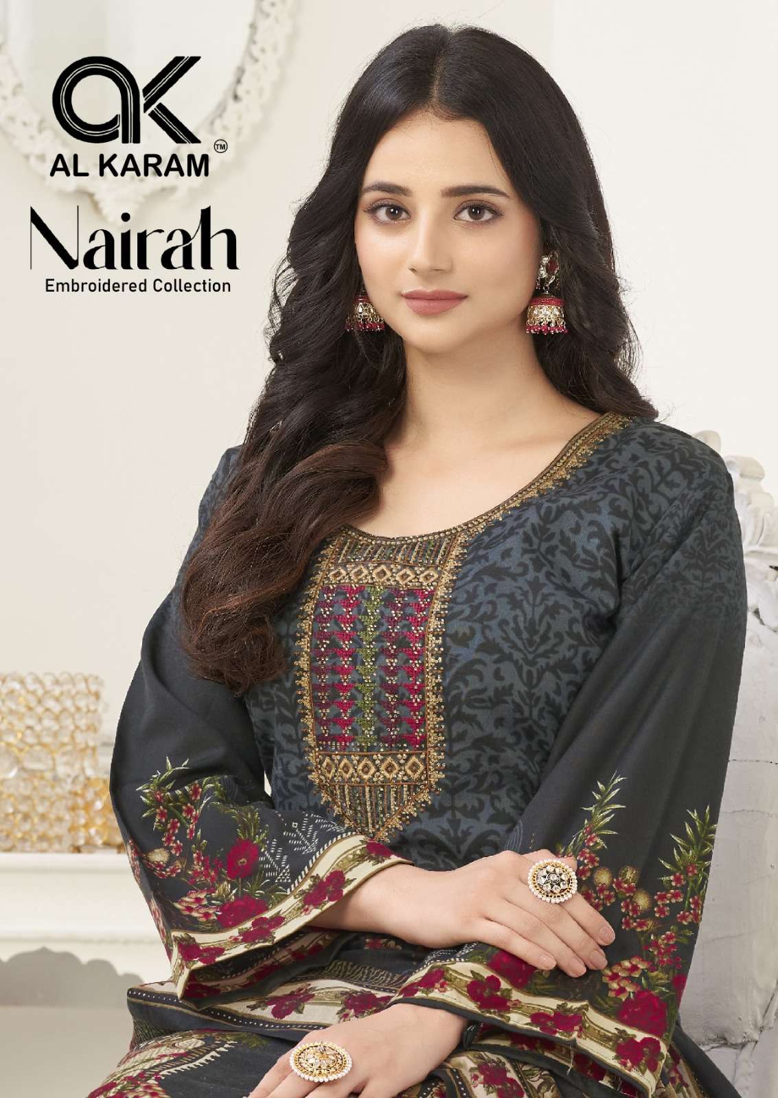 NAIRAH BY AL KARAM 1001 TO 1008 SERIES COTTON PRINT EMBRODIERY PAKISTANI DRESSES