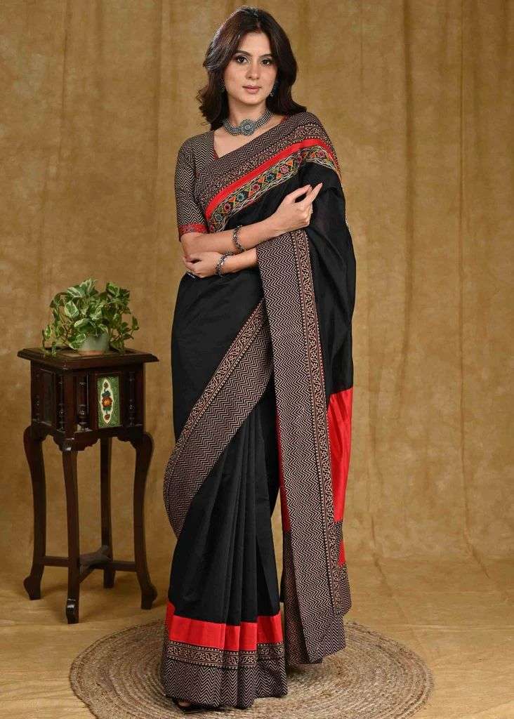 NT-457 BY AQSAWHOLESALE PURE MUL MUL COTTON SILK PRINT SAREE