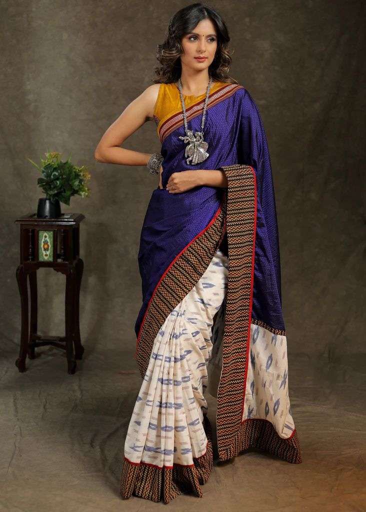 NT-477 BY AQSAWHOLESALE PURE MULMUL COTTON SILK PRINT CASUAL SAREE