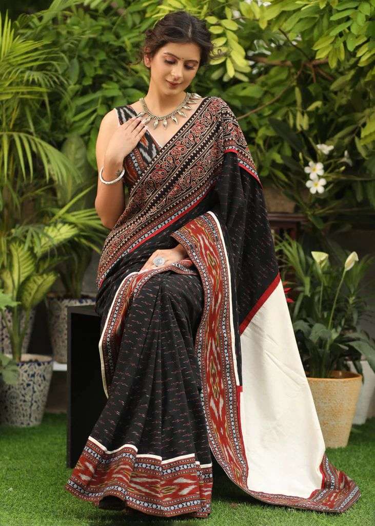 NT-530 HIT DESIGN BY AQSAWHOLESALE COTTON SILK PRINT SAREE