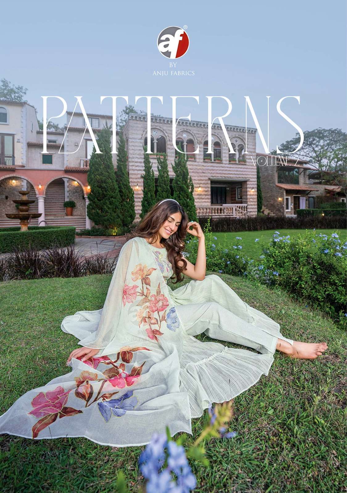 PATTERNS VOL-2 BY ANJU FABRICS 2891 TO 2896 SERIES MUL COTTON EMBROIDERY READYMADE DRESSES