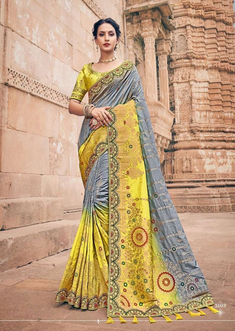 PRERANA HIT DESIGNS BY PRERANA SILK HEAVY DESIGNER WORK OCCASIONAL SAREES