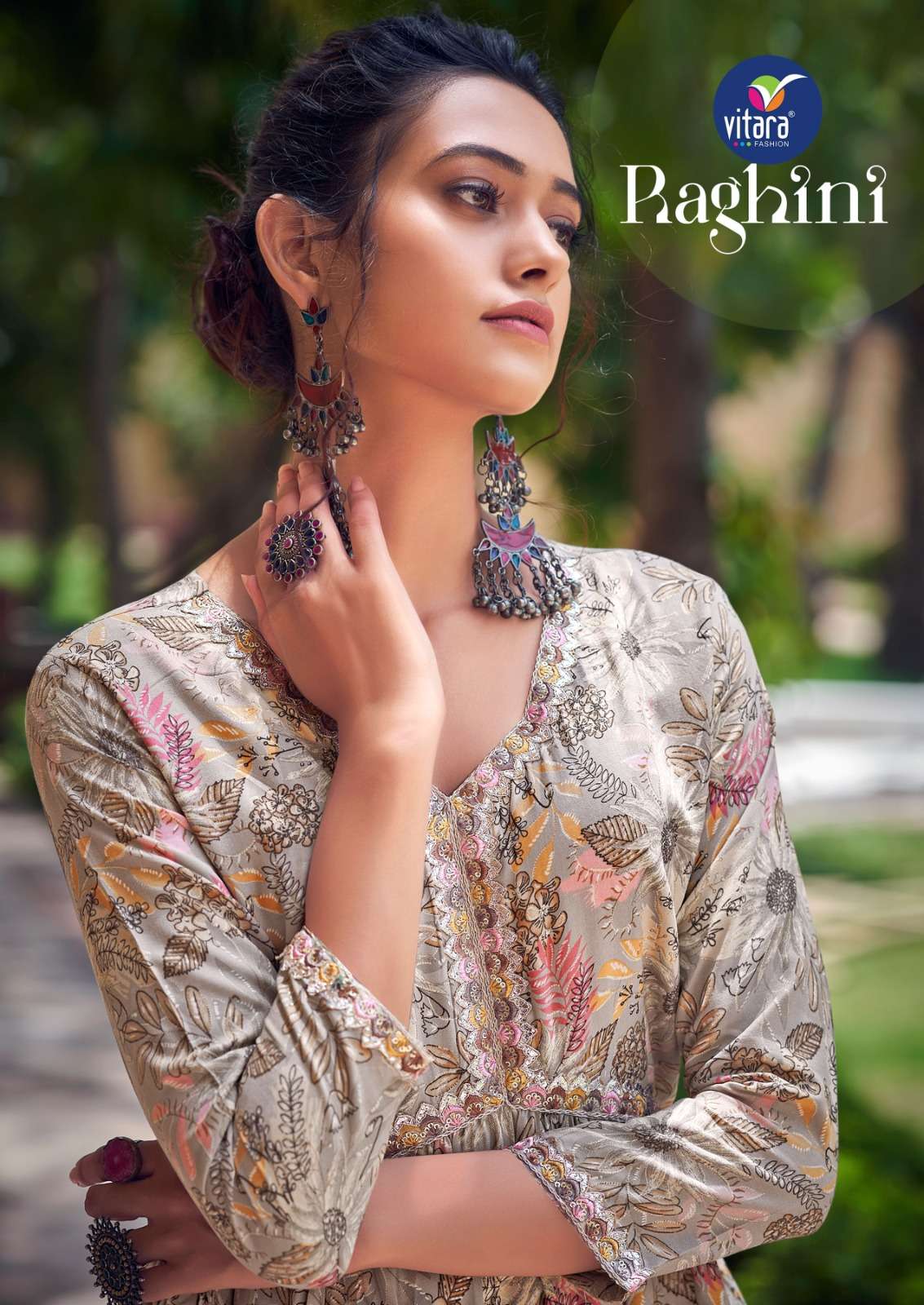 RAGHINI BY VITARA FASHION 1001 TO 1004 SERIES RAYON EMBROIDERY GOWNS