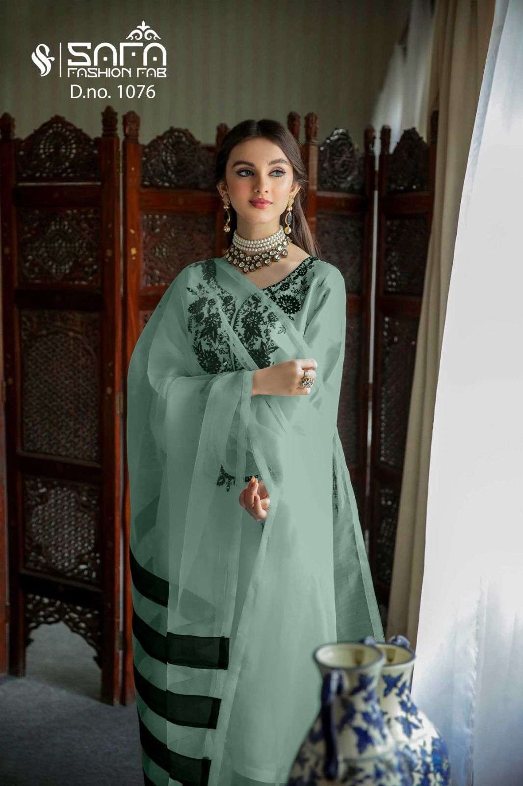 SAFA 1076 COLOURS BY SAFA FASHION FAB GEORGETTE EMBROIDERY READYMADE DRESSES