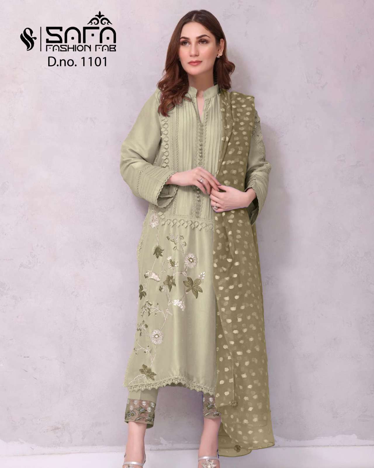 SAFA 1101 COLOURS SAFA FASHION FAB GEORGETTE EMBROIDERY READYMADE DRESSES