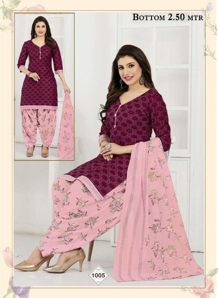 SANDHYA VOL-1 BY AQSAWHOLESALE 1001 TO 1010 SERIES PURE COTTON PRINT DRESSES