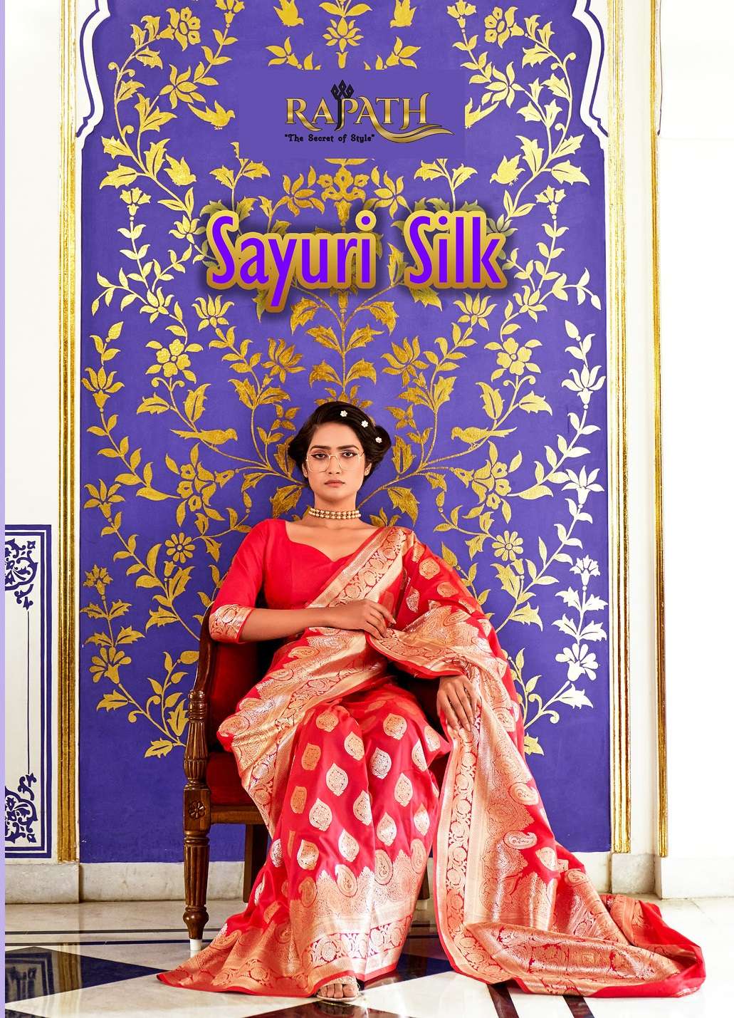 SAYURI SILK BY RAJPATH 112001 TO 112006 SERIES SILK DESIGNER WORK SAREES