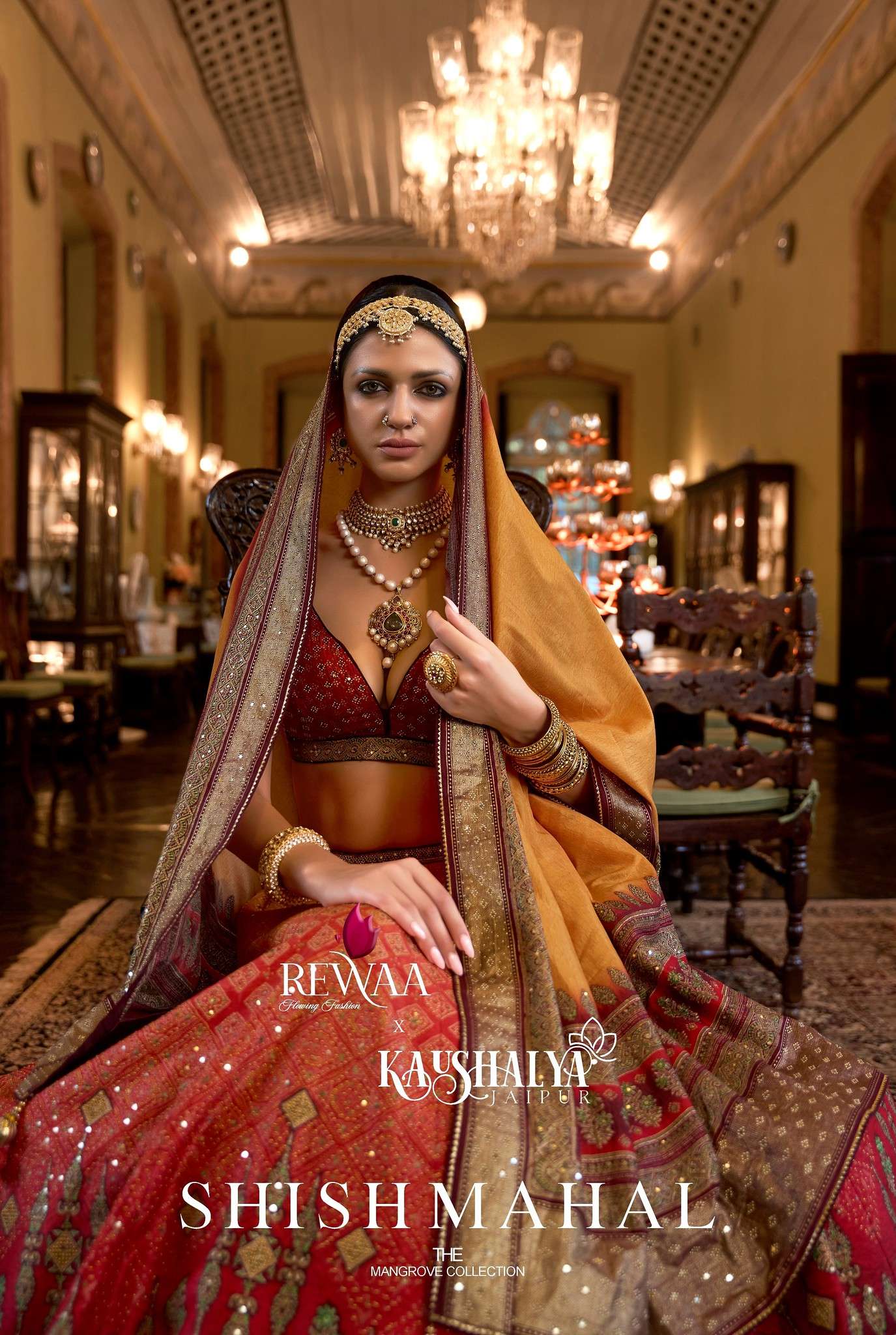 SHISH MAHAL BY REWAA 1160 TO 1165 SERIES SMOOTH RAJWADI SILK BRIDAL LEHENGAS