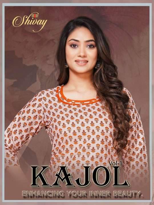 SHIVAY KAJOL VOL-1 BY AQSAWHOLESALE 101 TO 110 SERIES COTTON PRINT KURTI AND PANTS