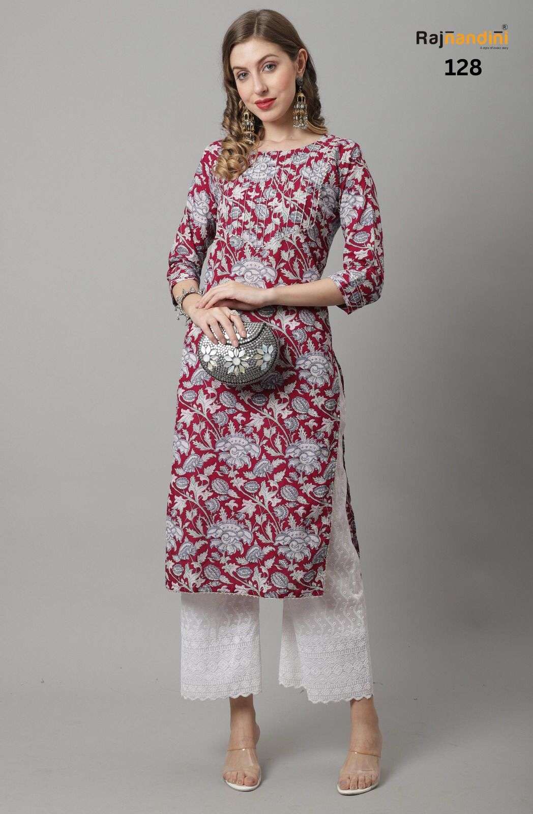 SUMMER BY RAJNANDINI PURE COTTON PRINT KURTIS