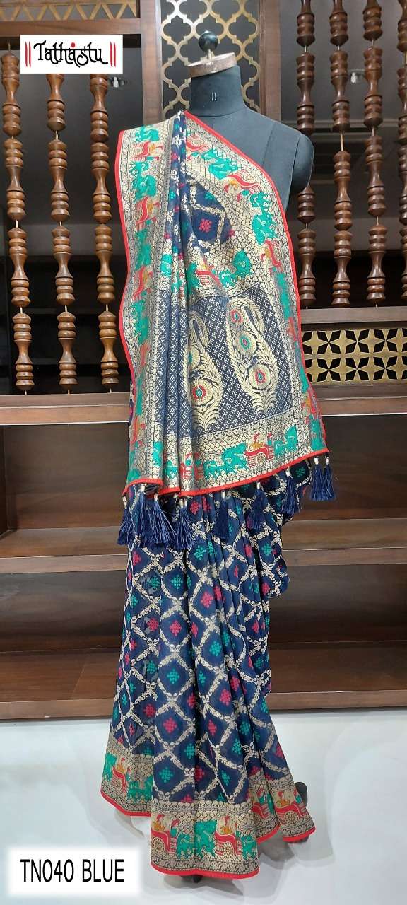 TATHASTU SALE COLLECTION BY TATHASTU PURE GEORGETTE WORK DESIGNER SAREES