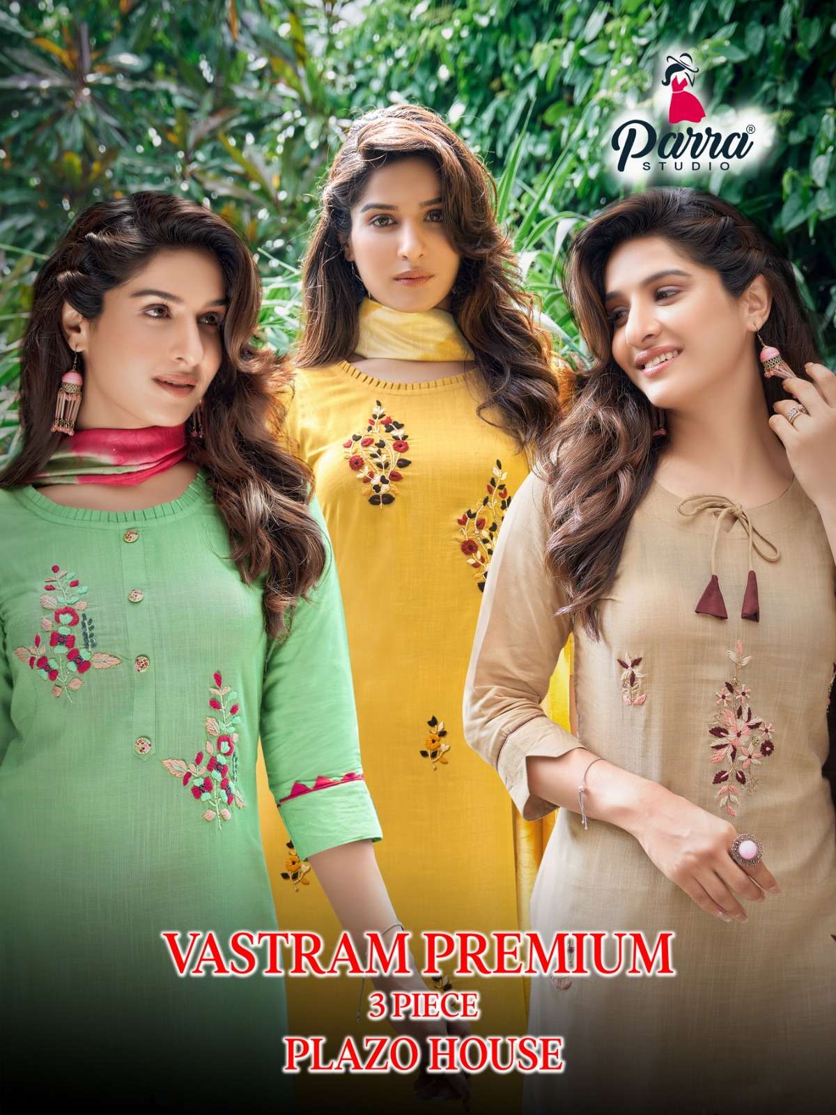 VASTRAM PREMIUM BY PARRA STUDIO 1001 TO 1006 SERIES RAYON KHATLI WORK DRESSES