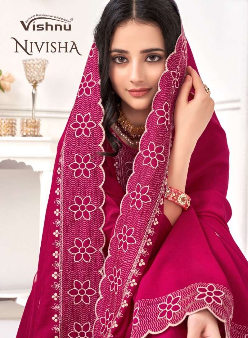 VISHNU NIVISHA BY AQSAWHOLESALE 91001 TO 91012 SERIES VICHITRA SILK WORK DRESSES