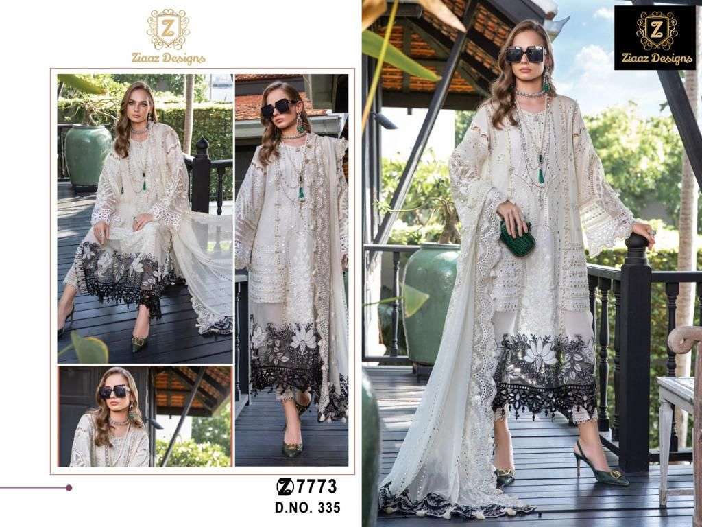 Z-335 HIT DESIGN BY ZIAAZ DESIGNS COTTON EMBROIDERY WORK PAKISTANI DRESS