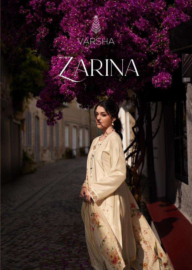 ZARINA BY VARSHA 01 TO 07 SERIES VISCOSE MUSLIN HEAVY WORK PAKISTANI DRESSES