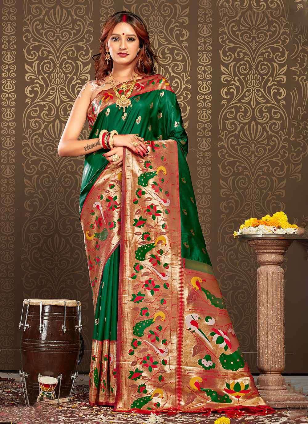 AARADHYA BY BUNAWAT 1001 TO 1006 SERIES PURE PAITHANI SILK SAREES