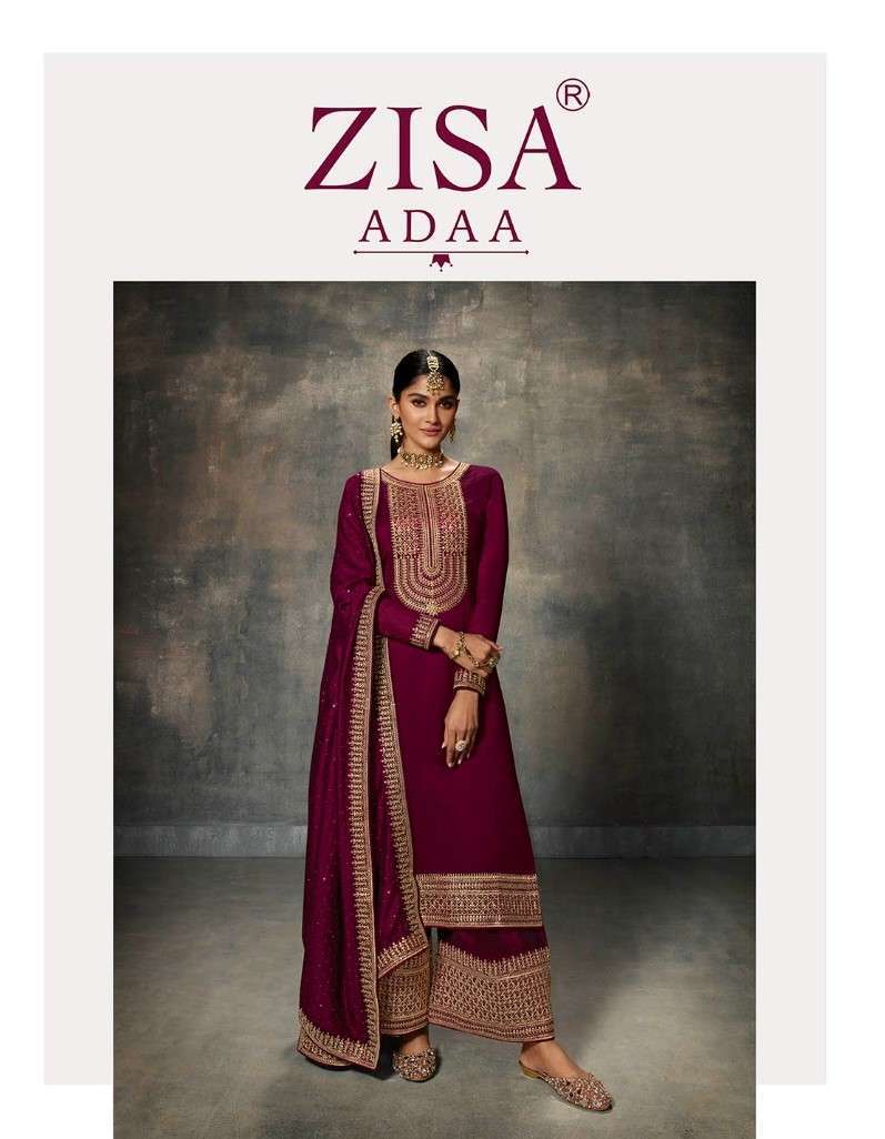 ADAA BY ZISA 14601 TO 14606 SERIES SILK GEORGETTE EMBRODIERY WORK DRESSES