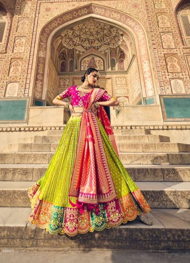 ANAARA 5401 TO 5412 SERIES BY TATHASTU SILK HEAVY WORK BRIDAL LEHENGAS