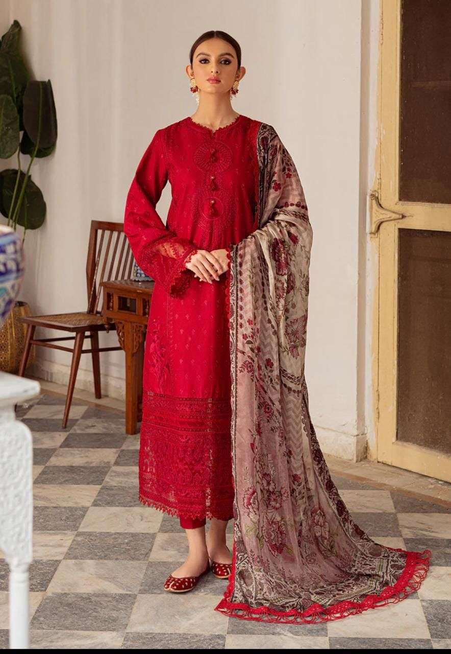 ANAMSA 216 HIT DESIGN BY AQSAWHOLESALE COTTON EMBROIDERY PAKISTANI DRESS