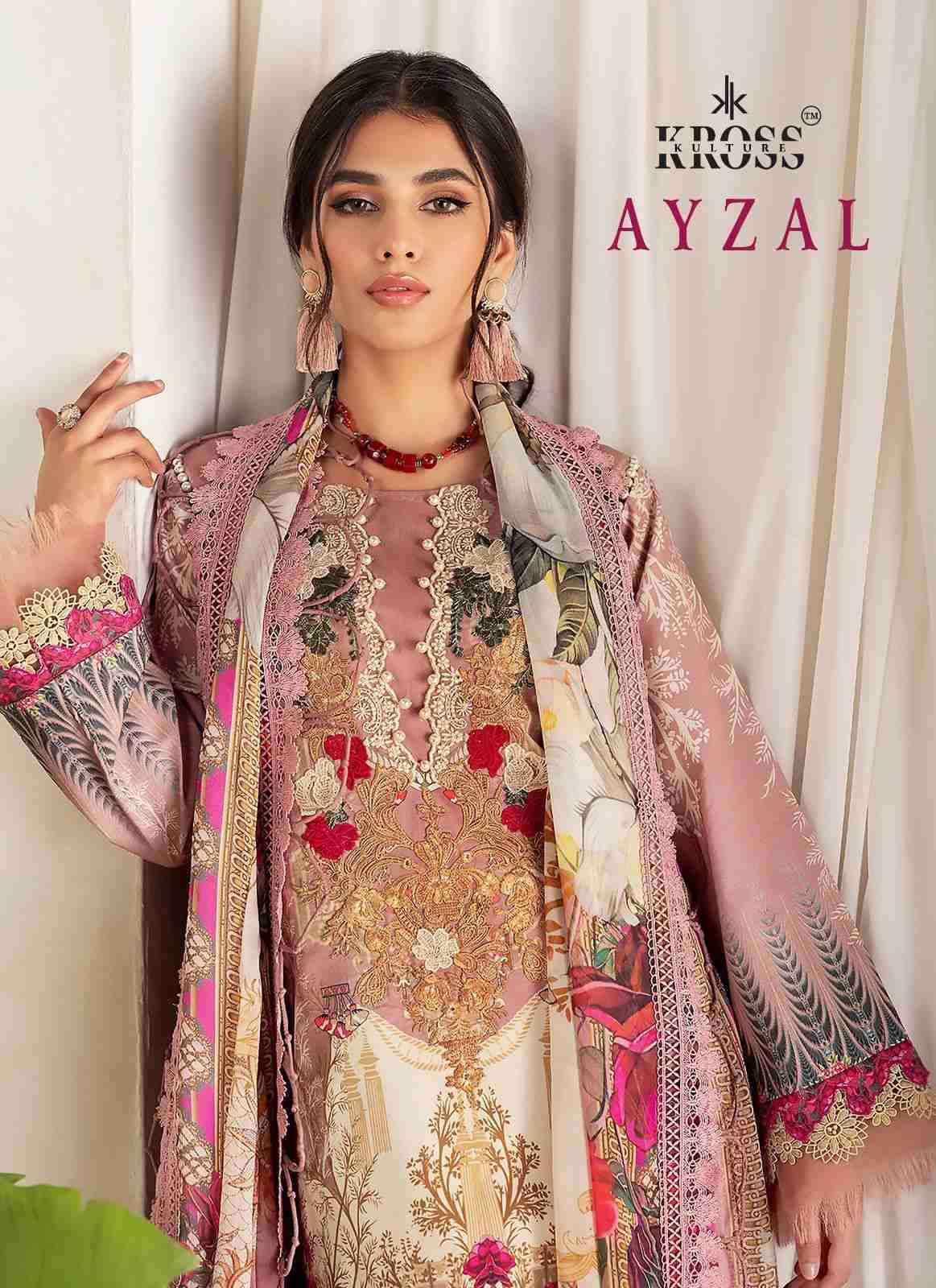 AYZAL BY KROSS CULTURE 1001 TO 1004 SERIES COTTON EMBROIDERY PAKISTANI DRESSES