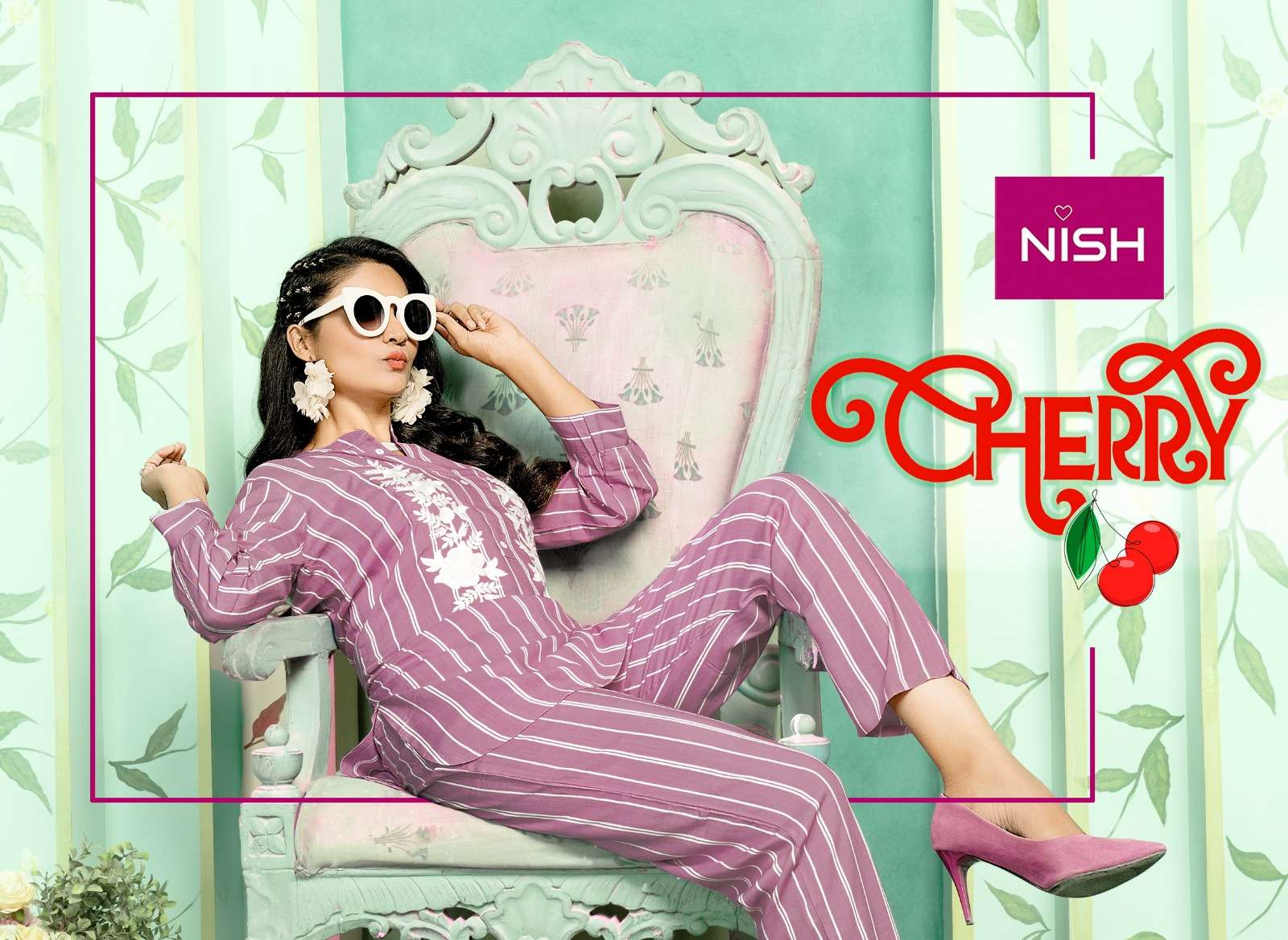 CHERRY BY NISH 101 TO 106 SERIES RAYON DOBBY PRINT CO-ORD SETS