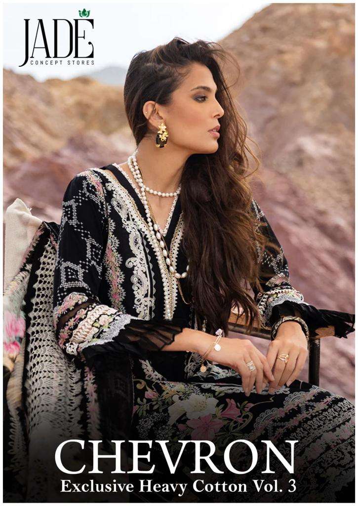 CHEVRON VOL-3 BY JADE 21 TO 26 SERIES PURE HEAVY LAWN PRINT PAKISTANI DRESSES