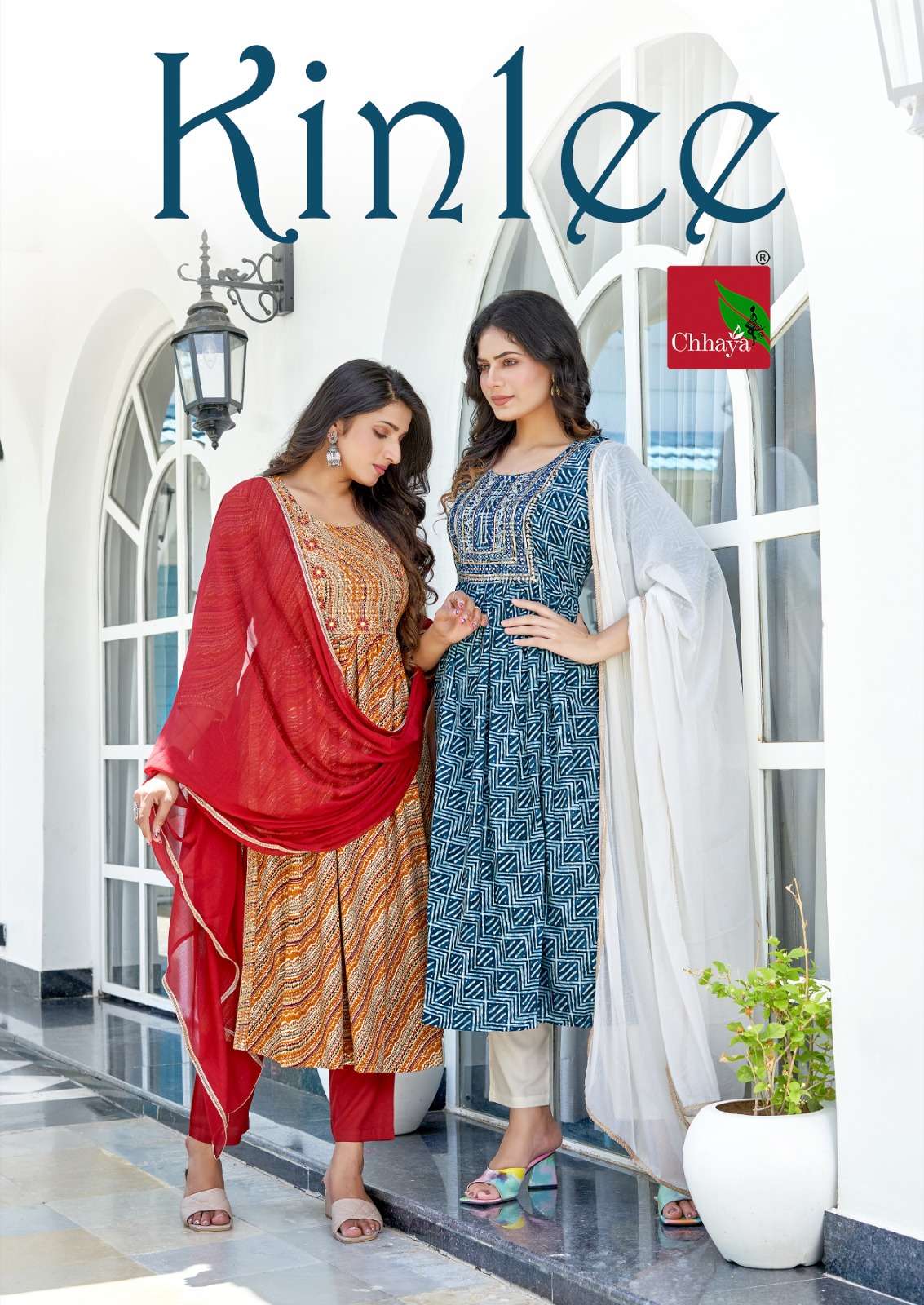 CHHAYA KINLEE BY AQSAWHOLESALE 1001 TO 1006 SERIES RAYON WORK NAYRA READYMADE DRESSES