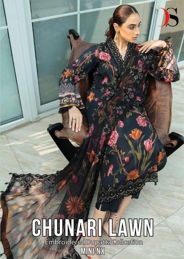 CHUNARI LAWN MINI NX BY DEEPSY SUITS 1711 TO 1718 SERIES COTTON EMBROIDERY PAKISTANI DRESSES