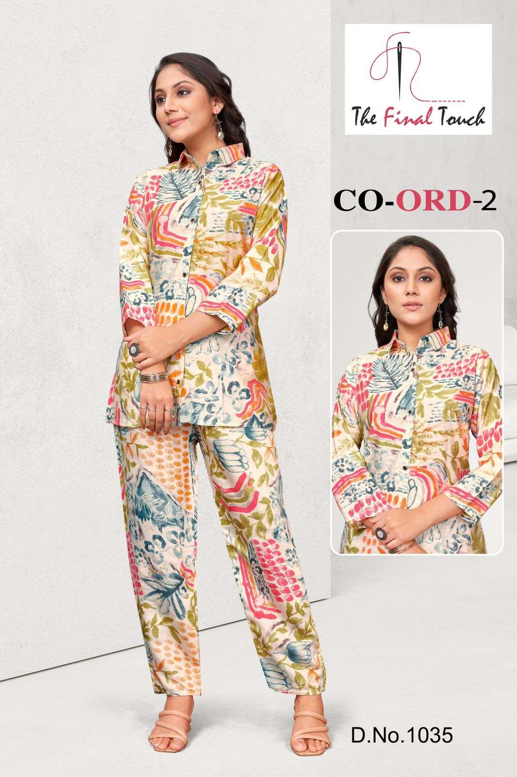 CO-ORD VOL-2 BY AQSAWHOLESALE 1031 TO 1042 SERIES VISCOSE MODAL PRINT CO-ORD SETS