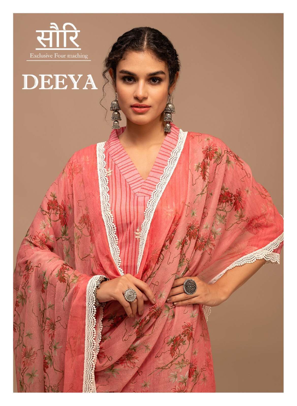 DEEYA BY SAANJA 1834 & 1835 SERIES PURE COTTON EMBROIDERY WORK DRESSES