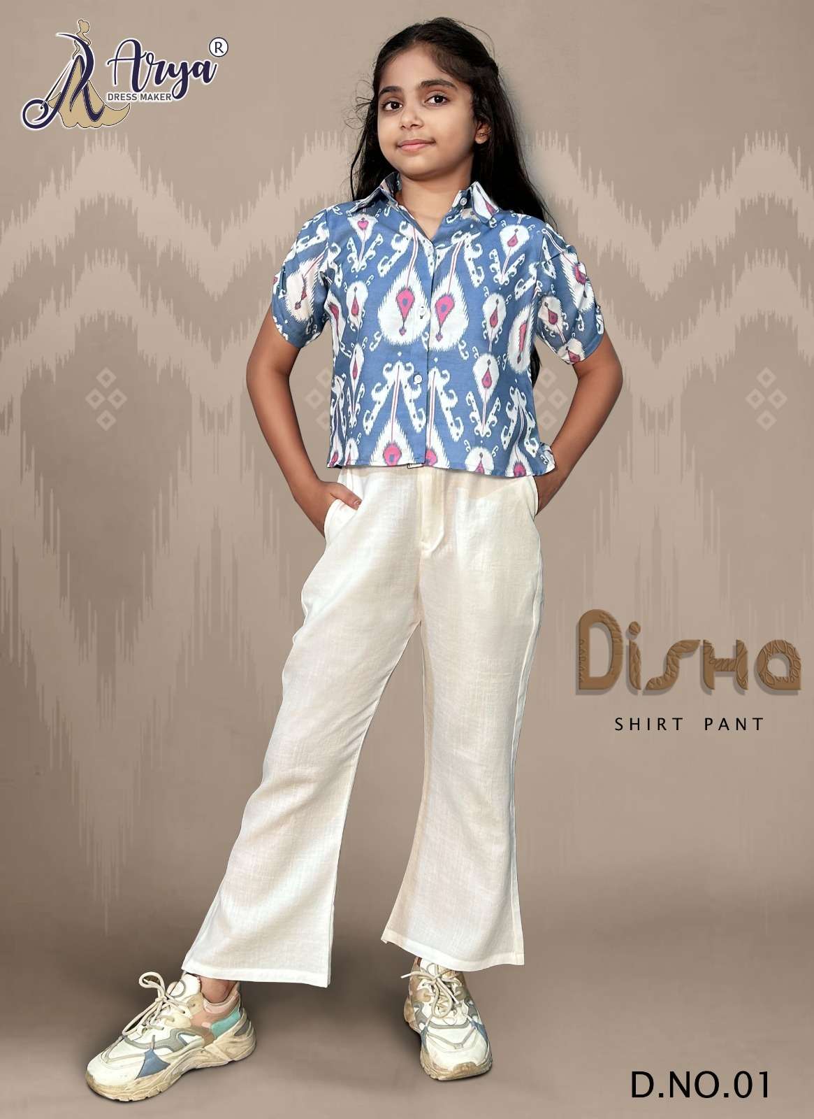 DISHA BY ARYA DRESS MAKER 01 TO 04 SERIES RAYON PRINT KIDS SHIRT & PANTS