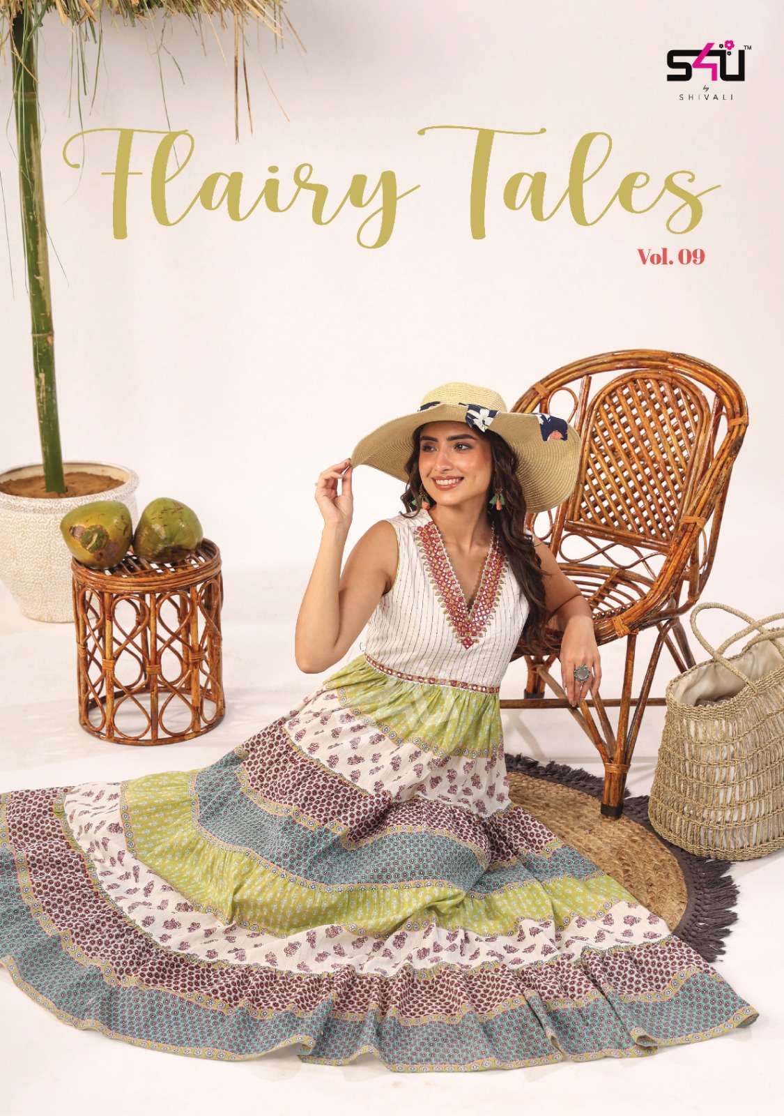 FAIRY TALES VOL-9 BY S4U 01 TO 06 SERIES COTTON PRINT GOWNS