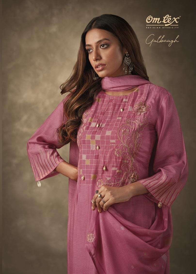 GULBAGH BY OMTEX 2181-A TO 2181-D SERIES VISCOSE EMBROIDERY WORK DRESSES