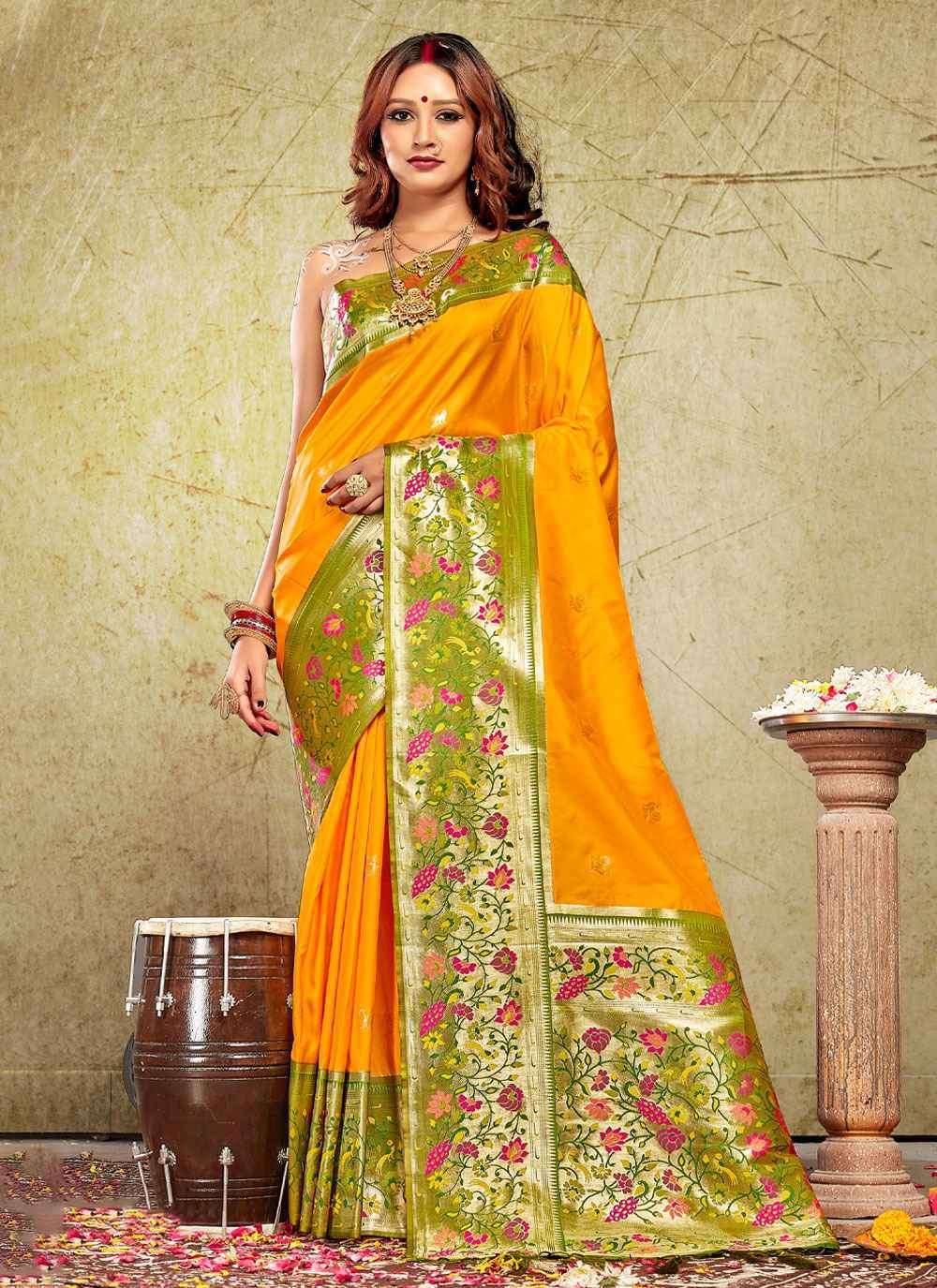 GULBARI BY BUNAWAT 1001 TO 1006 SERIES PURE PAITHANI SILK SAREES