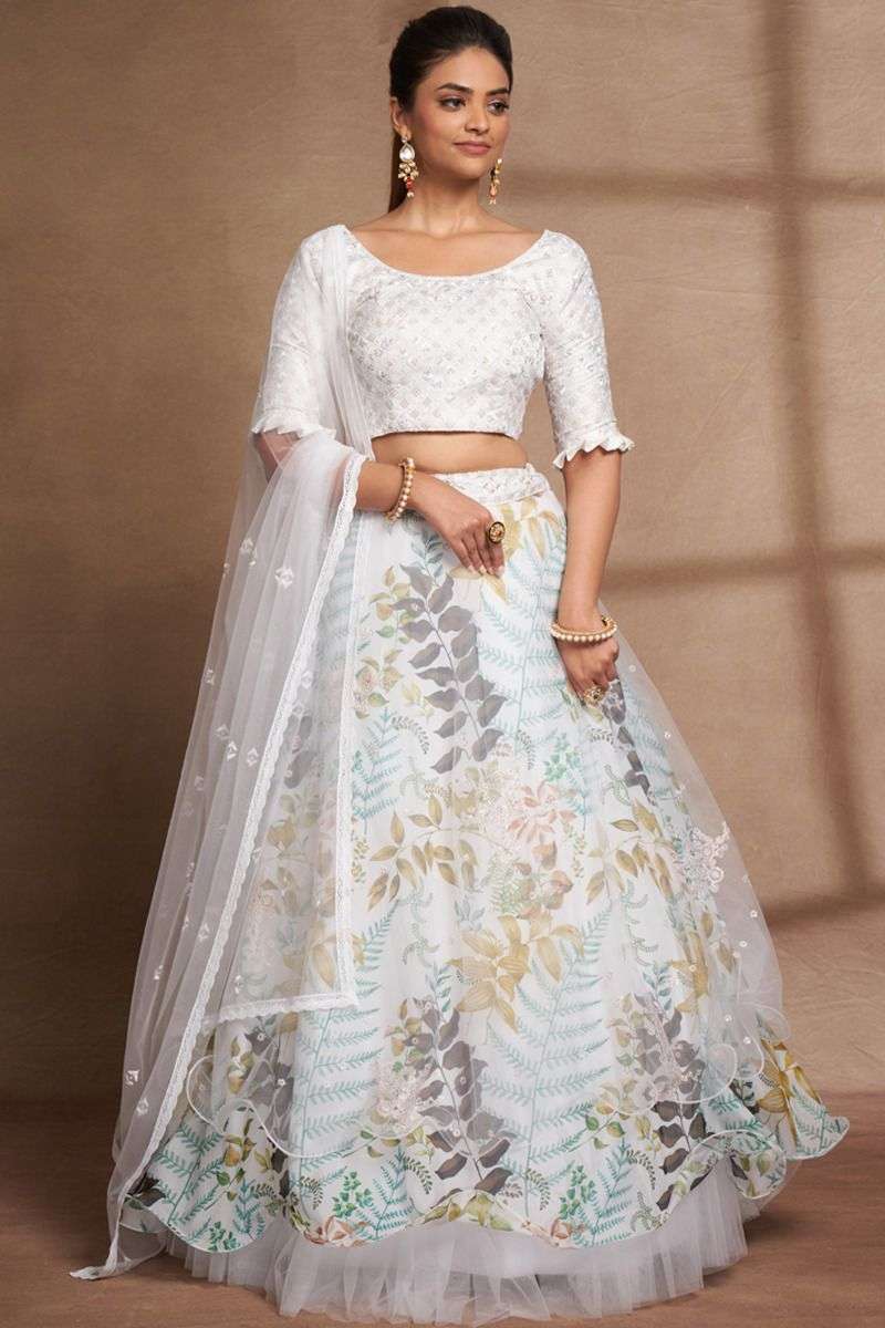 GULKANYA VOL-1 BY AAHVAN DESIGNS 6701 TO 6705 SERIES NET HEAVY WORK LEHENGAS